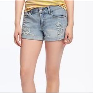 Destroyed Boyfriend Denim Shorts | Old Navy